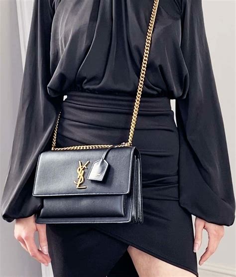 ysl ladies handbags|YSL black evening bag.